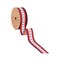 LaRibbons 1 1/2" Wired Ribbon | Natural Patriotic Blue Star | 10 Yard Spool
